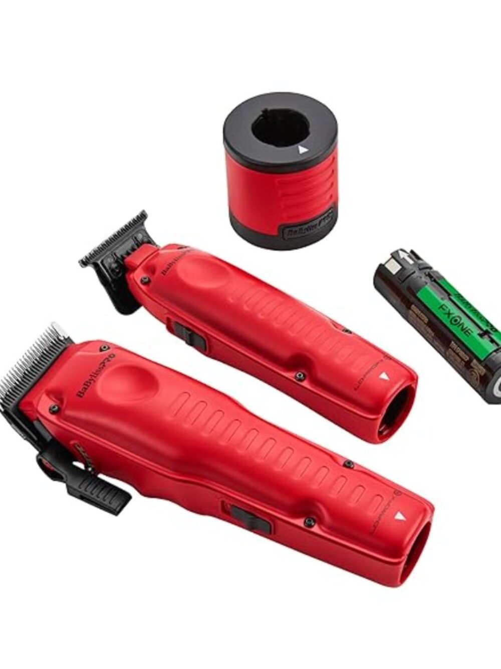 BaByliss PRO FXONE LO-PROFX Matte Red Prepack Hair Clipper Trimmer Charging Base